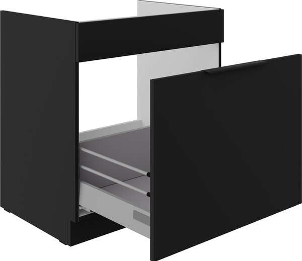 SAJU mosogató alsószekrény - szélesség 80 cm, fekete