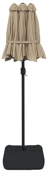 GardenLux Dupla Tetős Napernyő LED-del - 316x240 cm
