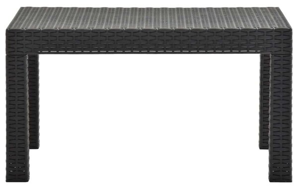 VidaXL Kertbútor Szett - 3 részes - Antracit PP Rattan