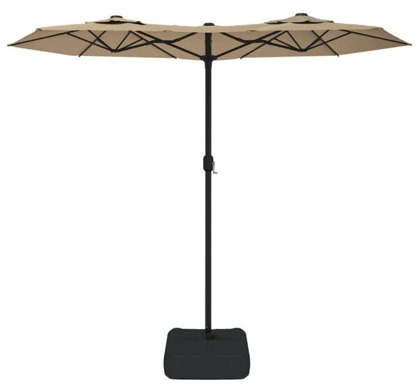 GardenLux Dupla Tetős Napernyő LED-del - 316x240 cm