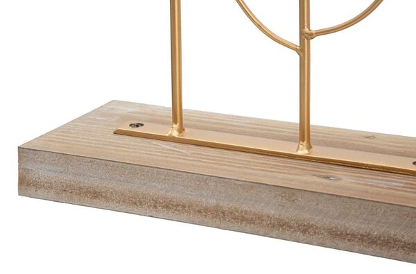 Asztali dekoráció, levelekkel, arany - DE TOUT