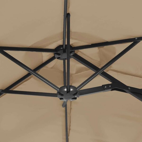 GardenLux Dupla Tetős Napernyő LED-del - 316x240 cm