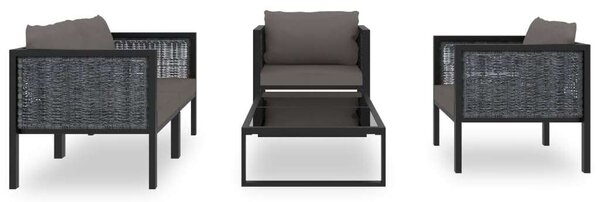 VidaXL Polyrattan Kerti Ülőgarnitúra - 5 részes