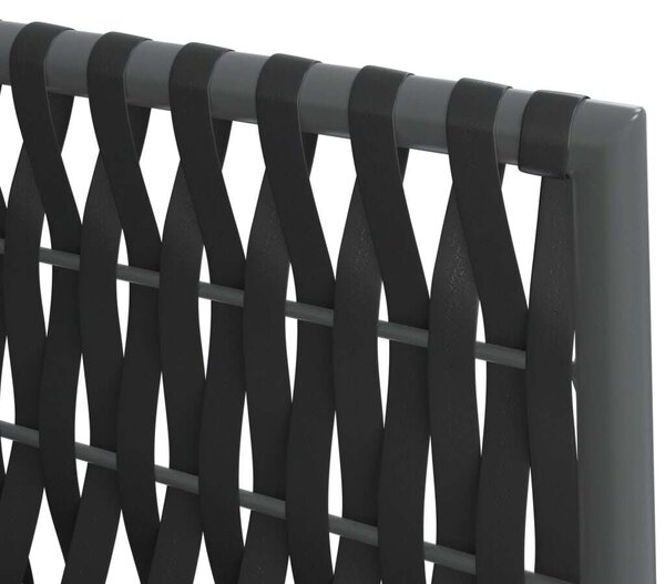 VidaXL 7-részes polyrattan és acél kerti étkezőgarnitúra párnával