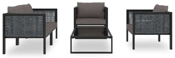 VidaXL Polyrattan Kerti Ülőgarnitúra - 5 részes
