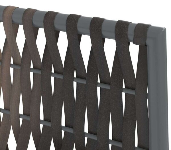 VidaXL 7-részes polyrattan és acél kerti étkezőgarnitúra párnával