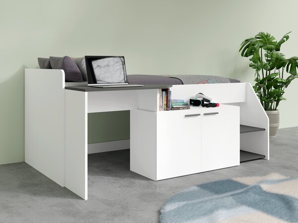 Multifunkcionális gyerekágy 120x200 IBAGUE - fehér