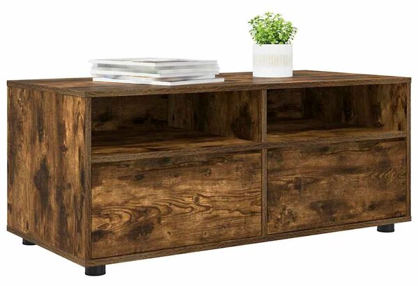 VidaXL TV szekrény fiókkal Füstölt tölgy 100 x 48 x 43 cm Faanyag