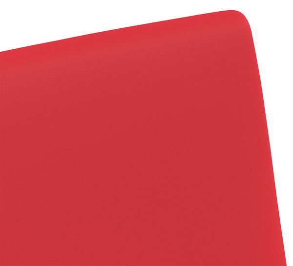 VidaXL Étkező Székek kerekekkel 2 pcs Piros 57 x 66 x 94 cm Műbőr