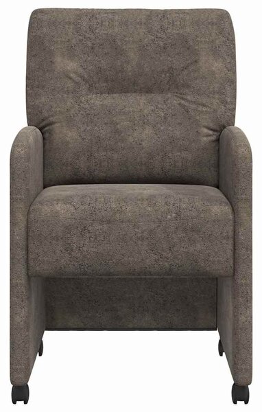 VidaXL Étkező Székek 2 pcs Sötétszürke 57 x 67 x 95 cm Műbőr velúr