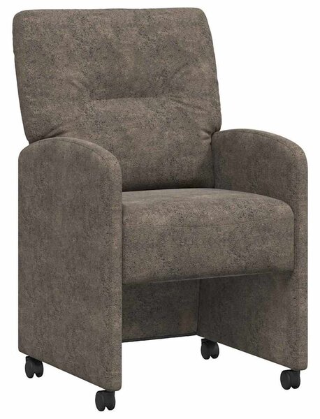 VidaXL Étkező Székek 2 pcs Sötétszürke 57 x 67 x 95 cm Műbőr velúr
