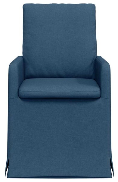 VidaXL Étkező Székek 2 pcs Kék 57 x 67 x 98 cm szövet