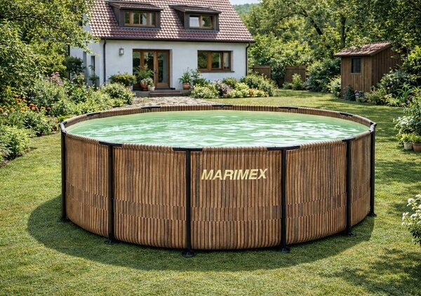 Marimex Florida medence 4,57 x 1,32 m szkimmerrel – TEAK minta