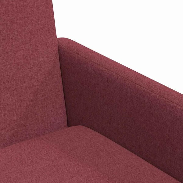 VidaXL Étkező Székek 2 pcs bordó 57 x 67 x 95 cm szövet