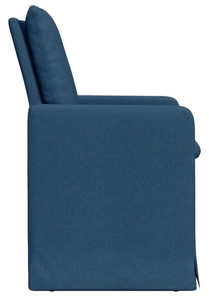 VidaXL Étkező Székek 2 pcs Kék 57 x 67 x 98 cm szövet