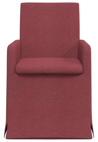 VidaXL Étkező Székek 2 pcs bordó 57 x 67 x 95 cm szövet