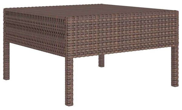 Polyrattan Kerti Ülőgarnitúra - 6 részes - Barna