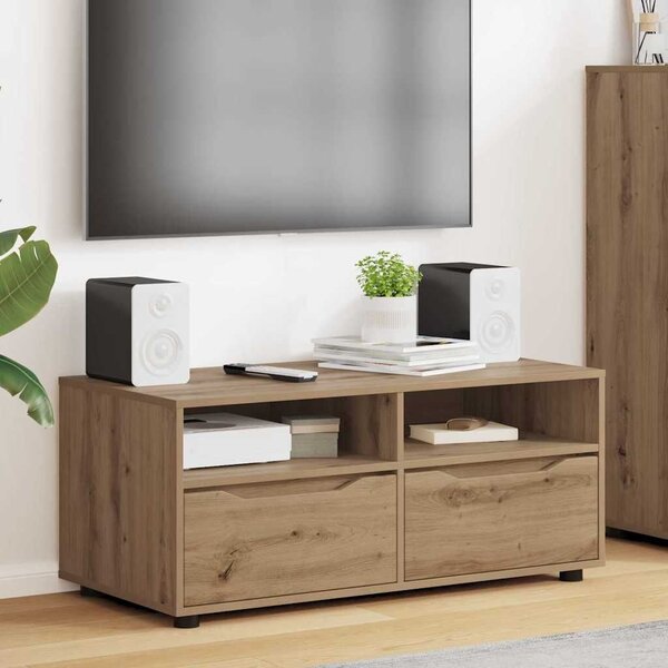VidaXL TV szekrény fiókkal Artisan tölgy 100 x 48 x 43 cm Faanyag