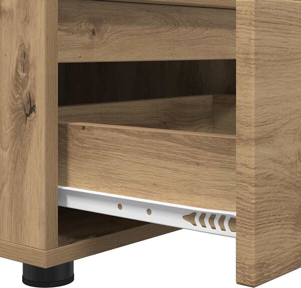 VidaXL TV szekrény fiókkal Artisan tölgy 100 x 48 x 43 cm Faanyag