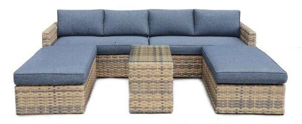 ROJAPLAST Hartford 5 részes műrattan kerti garnitúra