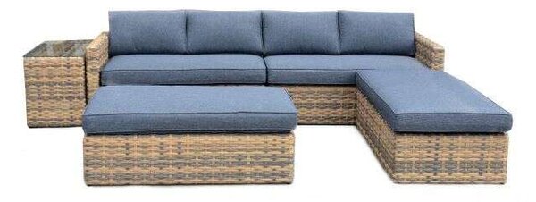 ROJAPLAST Hartford 5 részes műrattan kerti garnitúra