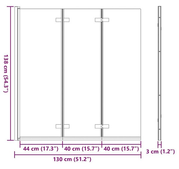 VidaXL Összecsukható Zuhanyzó Előtető Arany 130 x 138 cm
