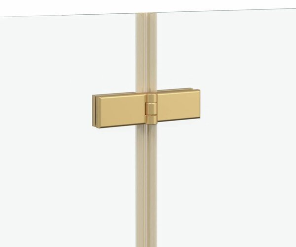 VidaXL Összecsukható Zuhanyzó Előtető Arany 130 x 138 cm