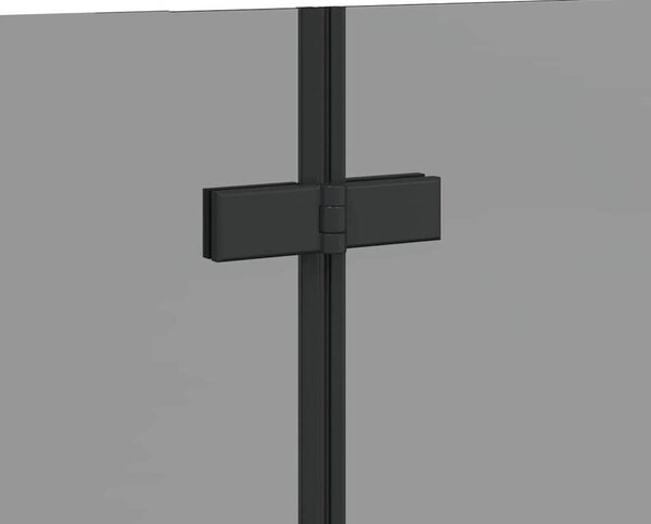 VidaXL Összecsukható Zuhanyzó Előtető Fekete 130 x 138 cm