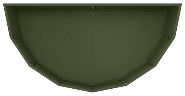 VidaXL Növénytartó Olajzöld 120 x 60 x 50 cm Acél