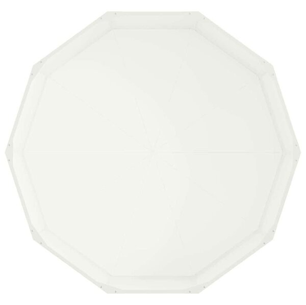 VidaXL Növénytartó Fehér 120 x 120 x 35 cm Acél