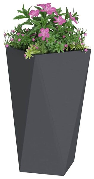 VidaXL Növénytartó 2 pcs Antracit 40 x 40 x 75 cm Acél
