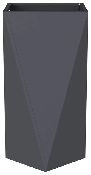 VidaXL Növénytartó 2 pcs Antracit 40 x 40 x 75 cm Acél
