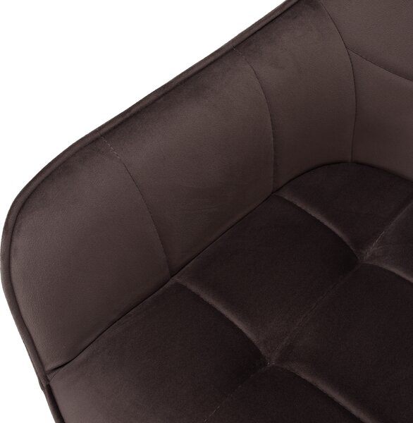Design fotel, szürkésbarna Velvet/fekete, PETIN