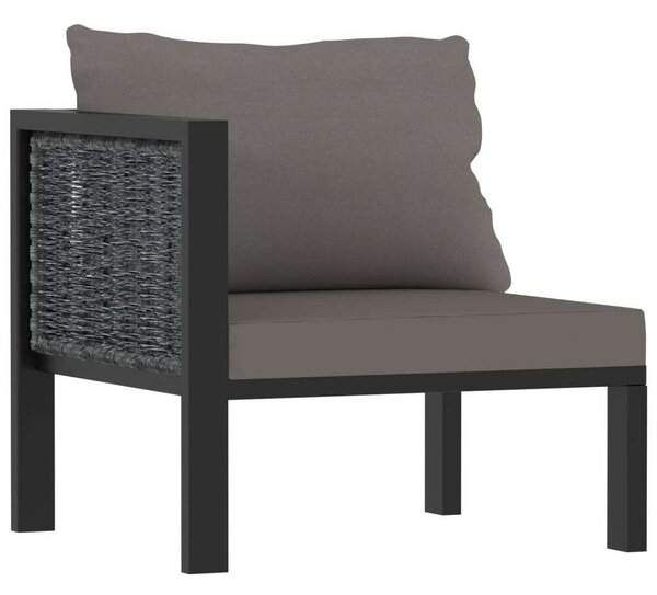 Polyrattan Kerti Ülőgarnitúra - 8 részes - Antracit Szürke