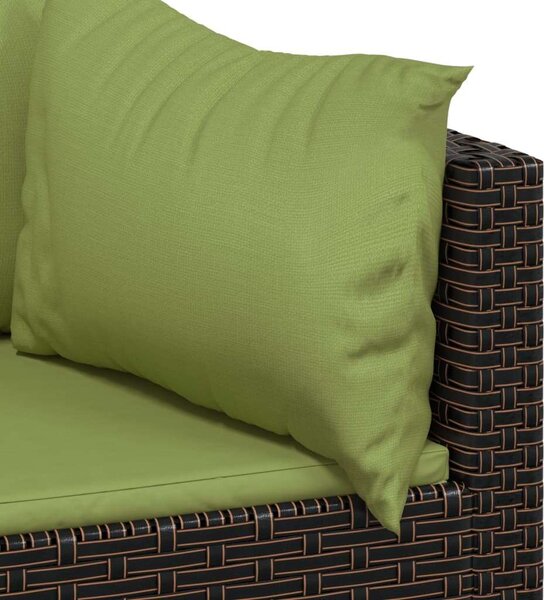 VidaXL Polyrattan Kerti Ülőgarnitúra - 3 részes, Barna