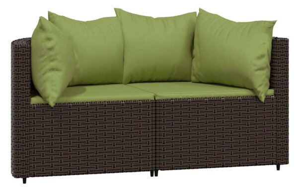 VidaXL Polyrattan Kerti Ülőgarnitúra - 3 részes, Barna