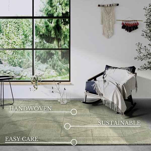 Zöld kézi szövésű gyapjú szőnyeg 160x230 cm Ursule – Villeroy&Boch