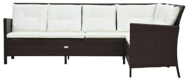 VidaXL Polyrattan Kerti Bútorgarnitúra - 3 részes