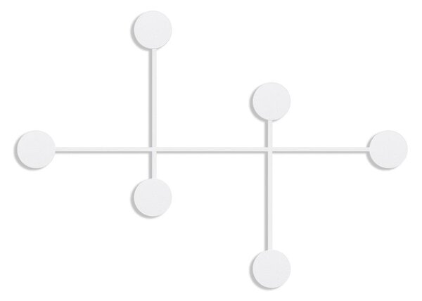 Fali fogas 82cm, fém, fehér - SHAH