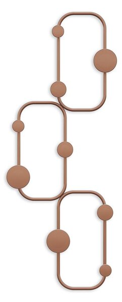 Fali fogas 70cm, fém, rézbarna - LABYRINTHE