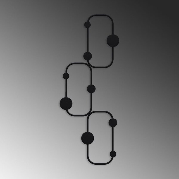 Fali fogas 70cm, fém, fekete - LABYRINTHE