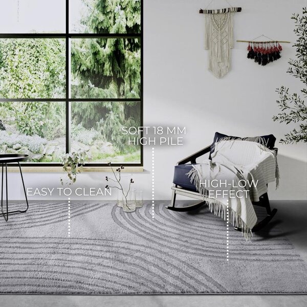 Szürke szőnyeg 120x170 cm Pigment Light Grey – Elle Decoration