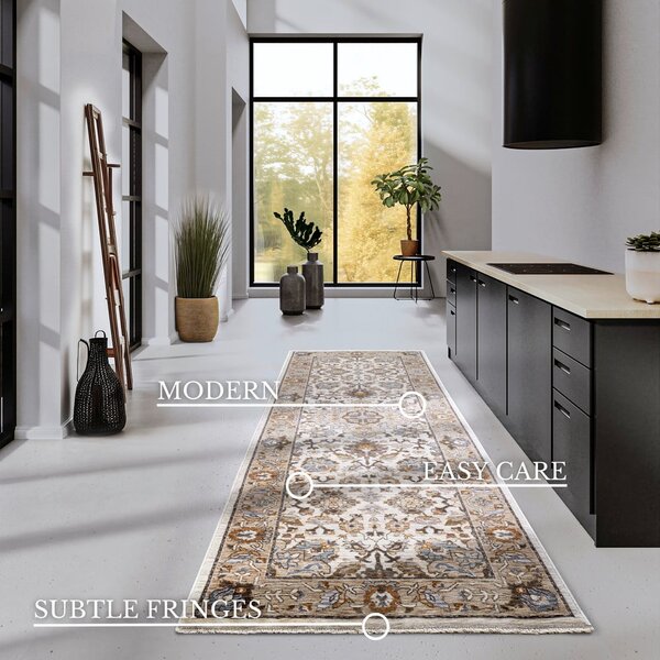Barna-krémszínű futószőnyeg 80x190 cm Egon – Villeroy&Boch