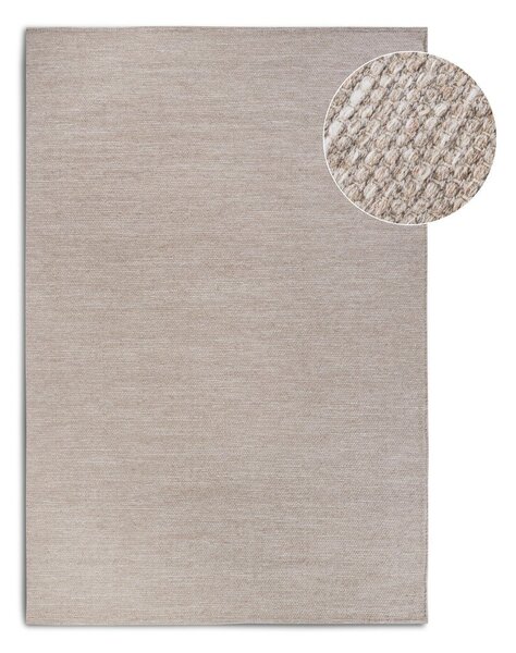 Bézs kézi szövésű gyapjúkeverék szőnyeg 160x230 cm Pradesh Linen White – Elle Decoration