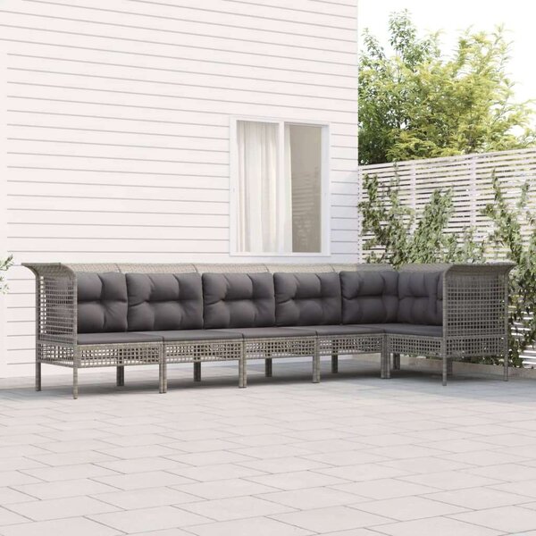 VidaXL Polyrattan Kerti Ülőgarnitúra - 6 Fős