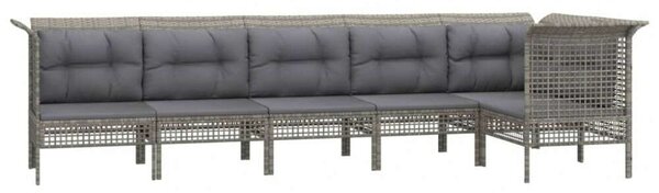 VidaXL Polyrattan Kerti Ülőgarnitúra - 6 Fős