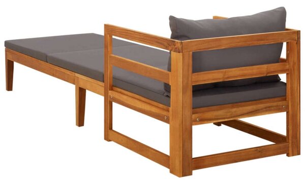 VidaXL Akácfa Napozóágy - Kényelmes - 202cm