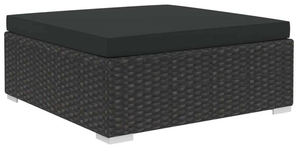VidaXL Polyrattan Kerti Bútorszett - 5 részes - Fekete