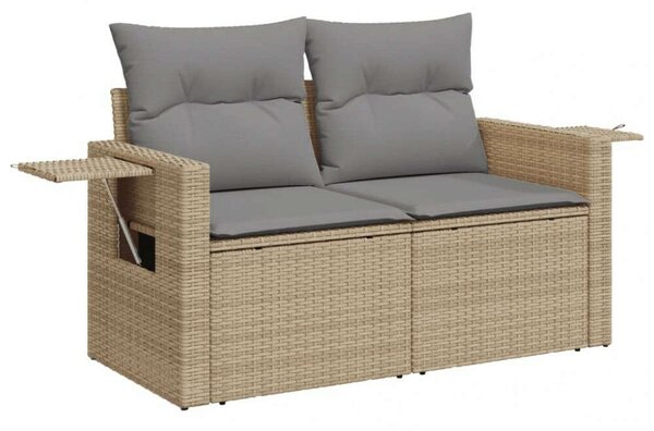 VidaXL Polyrattan Kerti Ülőgarnitúra - 7 részes - Bézs