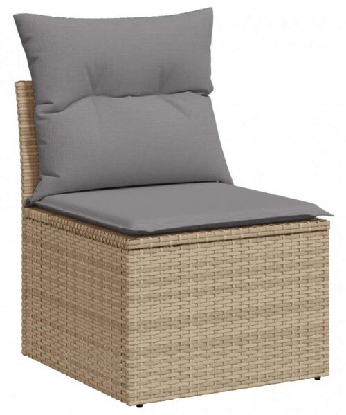 VidaXL Polyrattan Kerti Ülőgarnitúra - 6 részes - Bézs